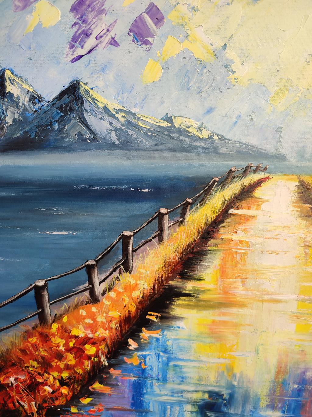 "Autumn Day" — Original Impressionistic Landscape Oil Painting by Nataliia Plakhotnyk