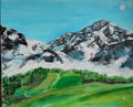 "Spring in the mountains" — Original Impressionistic Mountain Painting by Nataliia Plakhotnyk