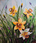 Spring flowers, daffodile, floral, spring