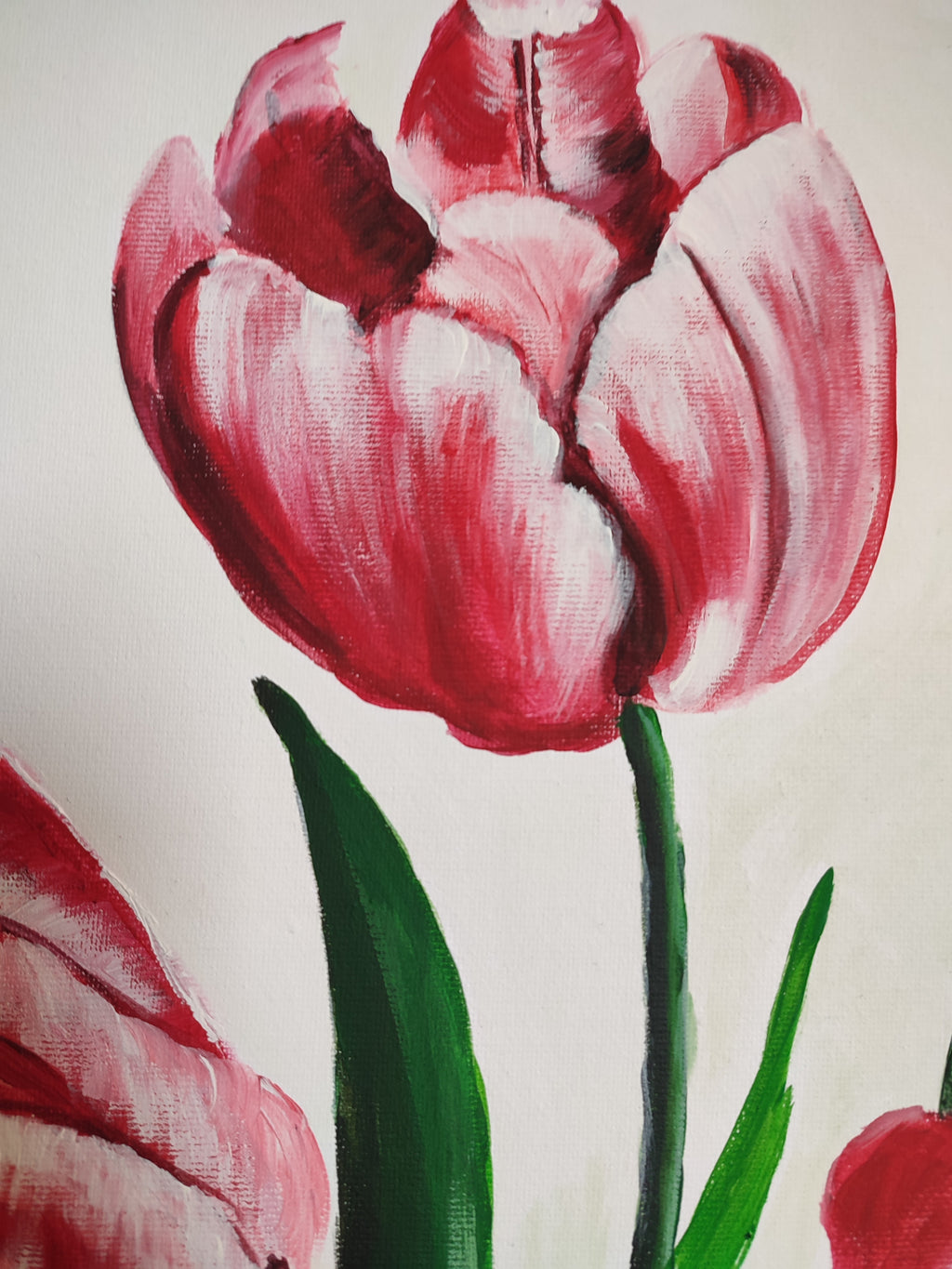 Tulips, original floral, spring painting