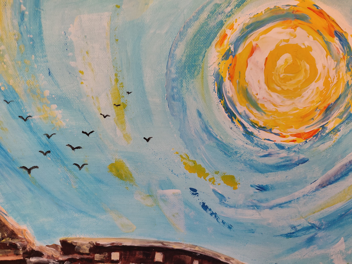 "Colosseum" — Original Roman Architecture Painting by Nataliia Plakhotnyk