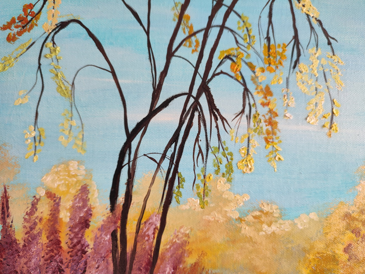 "Whispers of the Sunny Forest" — Original Impressionistic Oil Painting by Nataliia Plakhotnyk