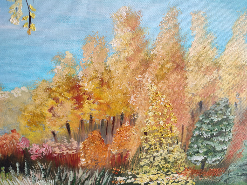 "Whispers of the Sunny Forest" — Original Impressionistic Oil Painting by Nataliia Plakhotnyk