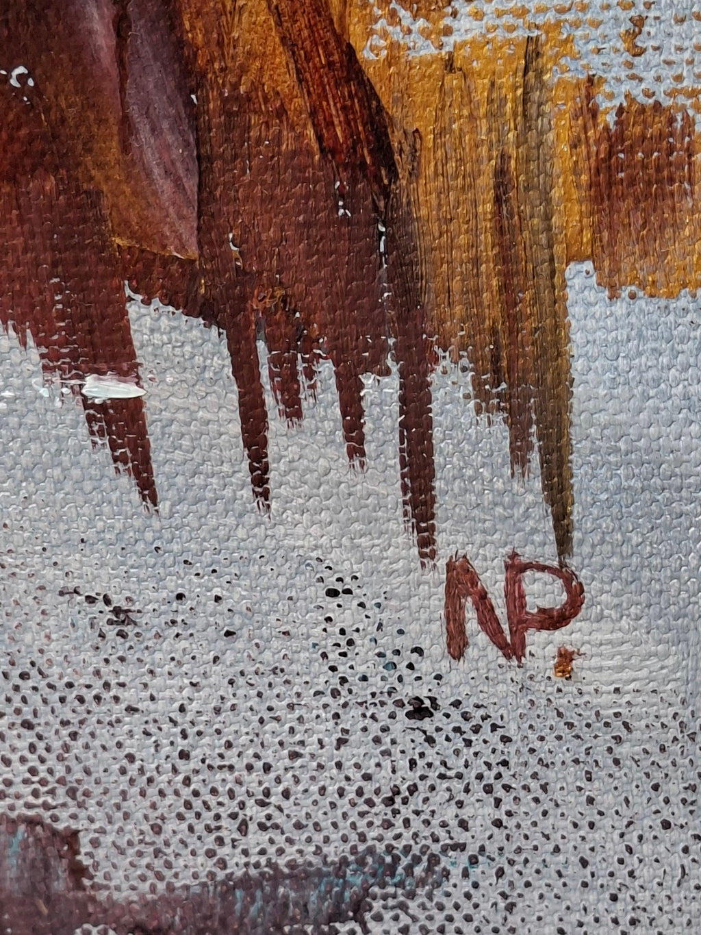 "The Path of Dreams" — Original Textured Oil & Gold Paint Marine Painting by Nataliia Plakhotnyk