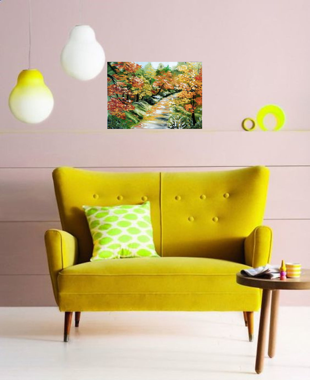 "Autumn Road" — Original Impressionistic Oil Painting by Nataliia Plakhotnyk