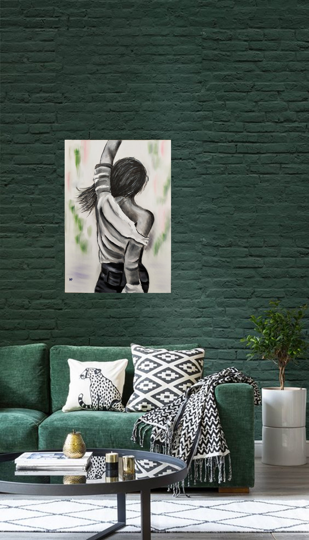 "You go the wrong way! Lights on the other side! I don't care; I light mine..." — Original Expressive Portrait Painting by Nataliia Plakhotnyk