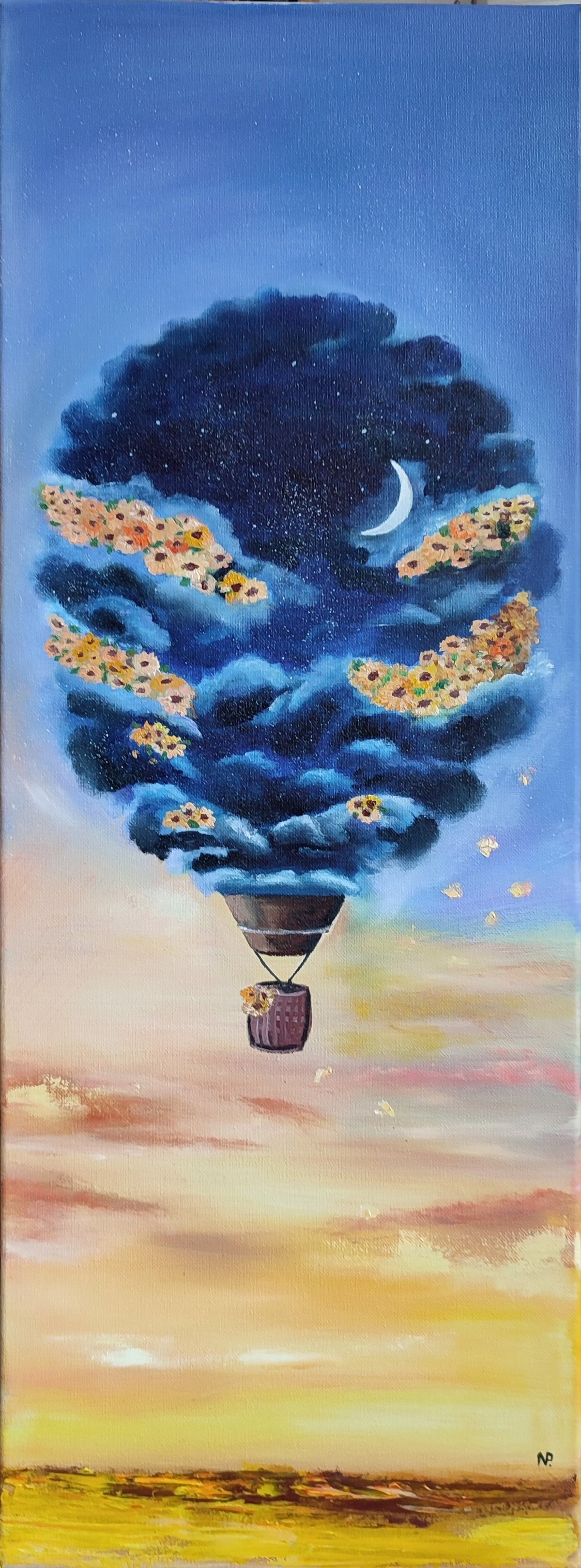 "My Way, Surreal Art" — Original Impressionistic Fantasy Painting by Nataliia Plakhotnyk